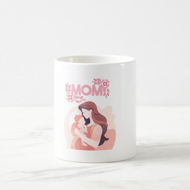 Taza De Café "Mamá, haces el mundo más brillante. (Centro)
