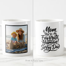 Mamá Humano Favorito Lo Siento Papá Divertido Pers