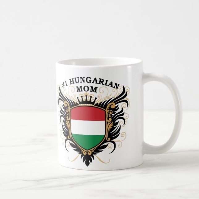 Taza De Café "Mamá húngara del número uno " (Derecha)