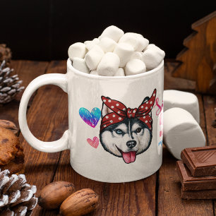 Taza De Café Mamá husky siberiano Lindo Día de la Madre Amante 
