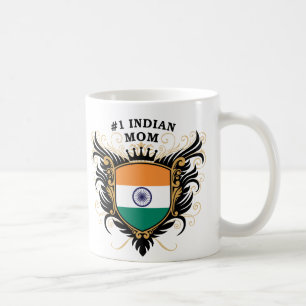 Taza De Café Mamá india del número uno