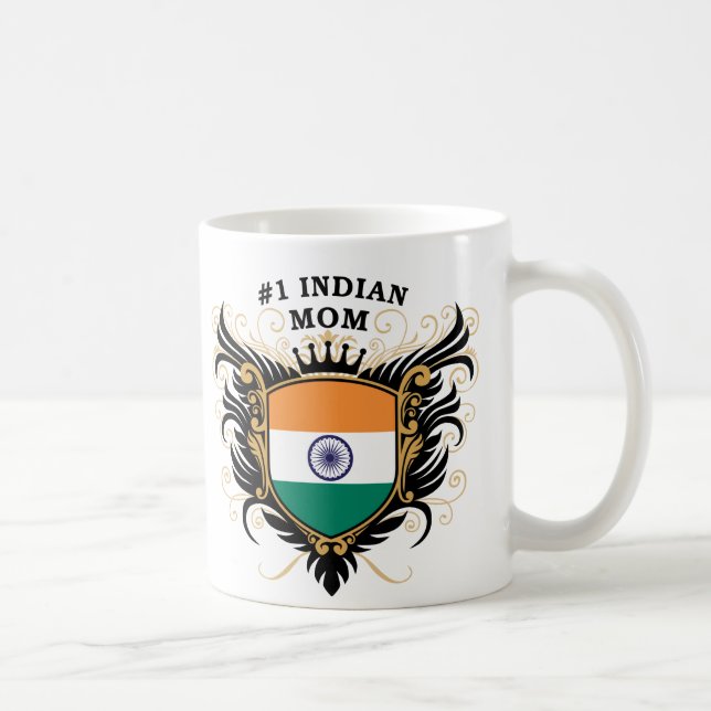 Taza De Café Mamá india del número uno (Derecha)