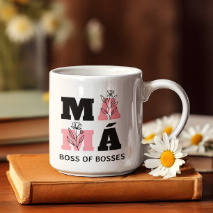Taza De Café Mamá jefa de jefes genial y divertido Día de la Ma