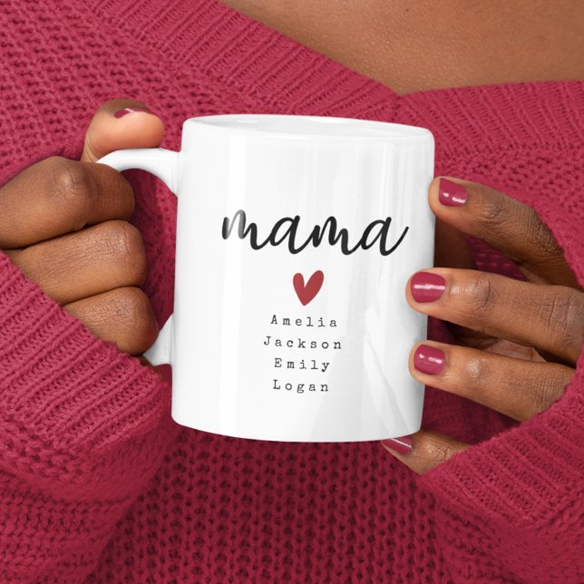 Taza De Café Mama Kids nombra el Día de la Madre (Subido por el creador)
