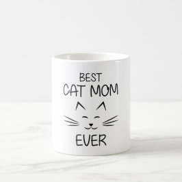 Taza De Café Mamá - La mejor mamá del gato.
