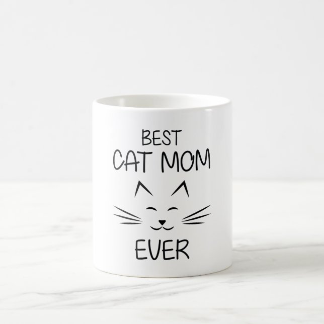 Taza De Café Mamá - La mejor mamá del gato. (Centro)