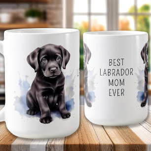Taza De Café MAMÁ, LABRADOR Negro, Perro, Perro.