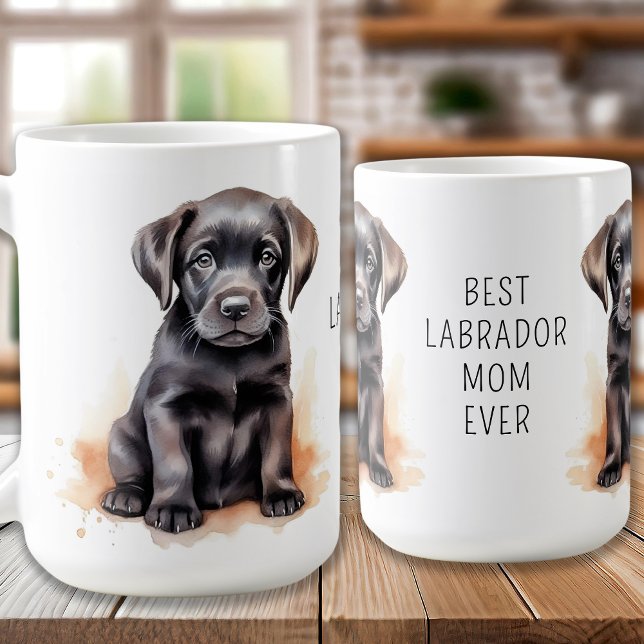 Taza De Café MAMÁ, LABRADOR Negro, Perro, Perro. (Subido por el creador)