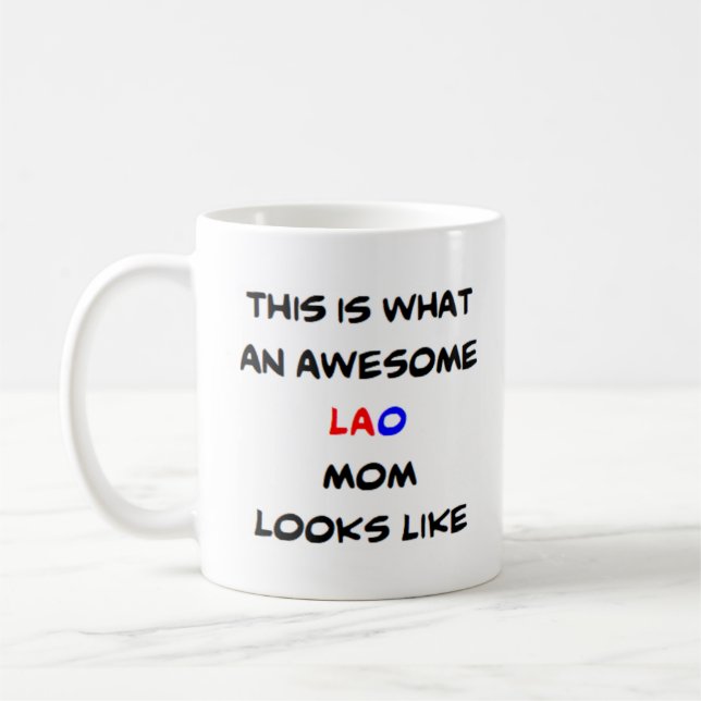 Taza De Café mamá lao, genial (Izquierda)