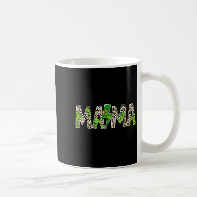 Taza De Café Mama Leopard Retro Mom Nanny Grandma Mother's Day  (Derecha)