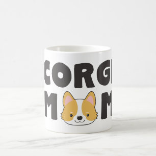 Taza De Café Mamá linda del Corgi