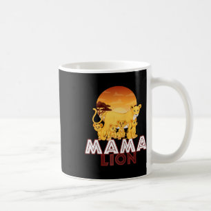 Taza De Café Mama Lion - Big Cat Familia Madre Hijos Tee