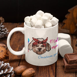 Taza De Café Mamá maltesa personalizado se burla de la amante d