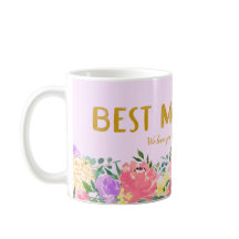 Mamá Más Hermosa Floral Brillante Personalizada