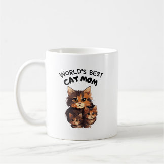 Taza De Café mamá mejor gato del mundo