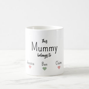 Taza De Café Mamá moderna llama al Día de la Madre