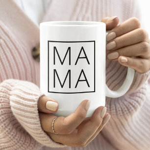 Taza De Café Mamá Moderno Día de la Madre Minimalista elegant