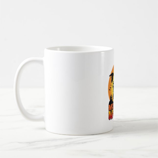 Taza De Café Mamá Monstruos Halloween Monstruo Fantasma Esquele (Izquierda)