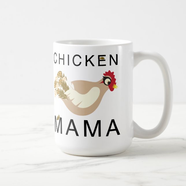 Taza De Café Mamá Mug del pollo (Derecha)