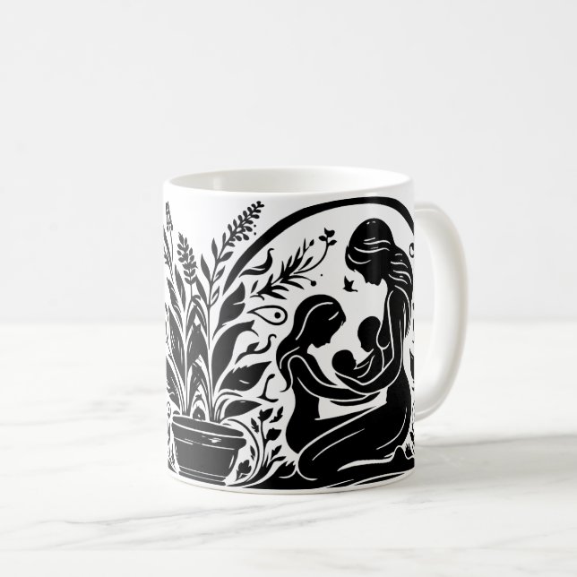 Taza De Café Mamá Mug - ¡El regalo perfecto para mamá! ☕ (Anverso derecho)