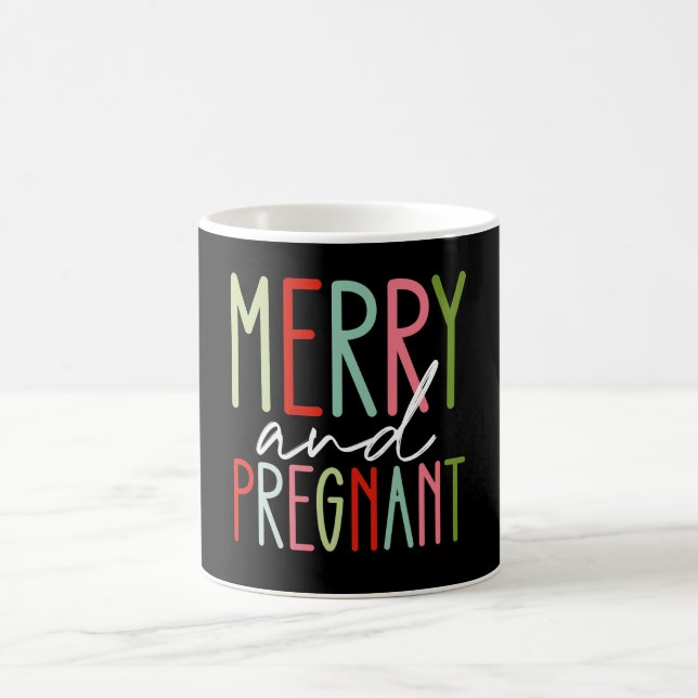 Taza De Café Mamá Navidades de embarazo y mora (Centro)