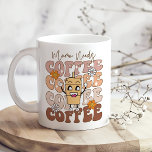 Taza De Café "Mamá necesita café" Retro Funny Pastel Floral<br><div class="desc">Comience bien el día con el "Mama Needs Coffee Retro Funny Pastel Floral Coffee Mug", una perfecta mezcla de estilo y humor para la ocupada madre que no puede funcionar sin su desayuno matutino. Esta encantadora taza muestra la frase "Mama Needs Coffee" en una tipografía audaz de inspiración retro, ambientada...</div>