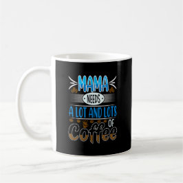 Taza De Café Mamá necesita mucho café, azul