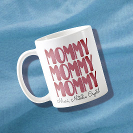 Taza De Café Mamá, niños modernos, llama Día de la Madre
