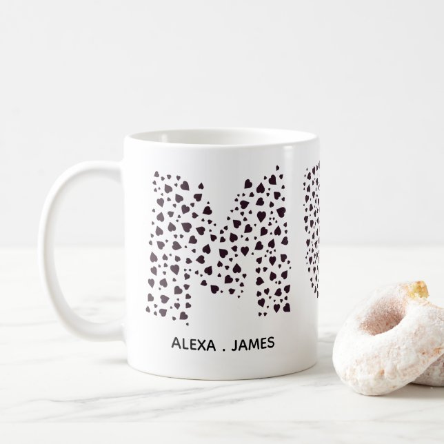 Taza De Café Mamá niños modernos nombre Mamá (Con donut)