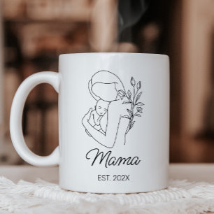 Taza De Café Mamá nueva y bebé