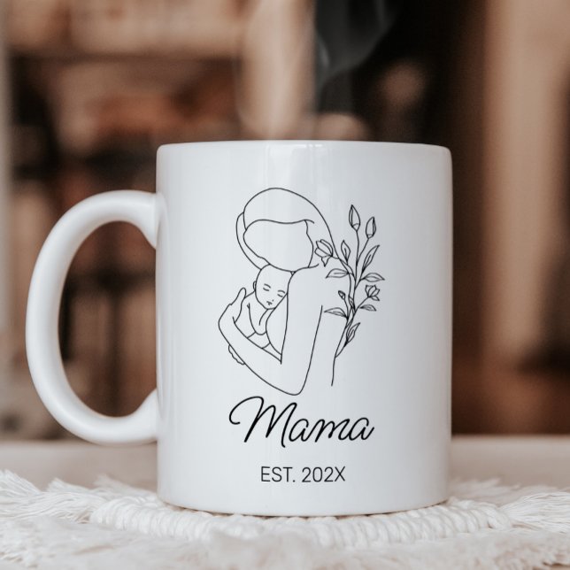 Taza De Café Mamá nueva y bebé (Subido por el creador)