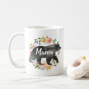 Taza De Café Mamá obsequia a mamá Flores florales de café
