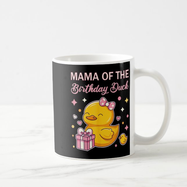 Taza De Café Mama Of The Birthday Duck Christmas Anime Party Ou (Derecha)