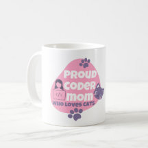 MAMÁ ORGULLOSA DE CODIFICADOR QUE AMA LOS GATOS -