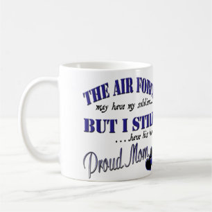 Taza De Café Mamá orgullosa de la fuerza aérea
