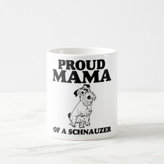 Taza De Café Mamá orgullosa de un Schnauzer