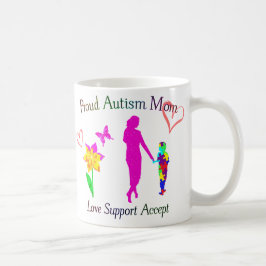 Taza De Café Mamá orgullosa del autismo