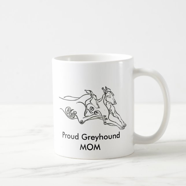Taza De Café MAMÁ orgullosa del galgo (Derecha)
