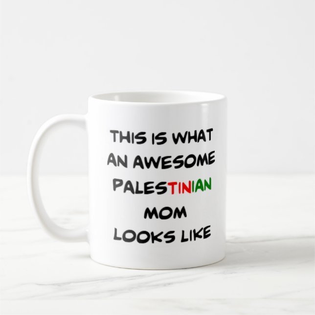 Taza De Café mamá palestina, genial (Izquierda)