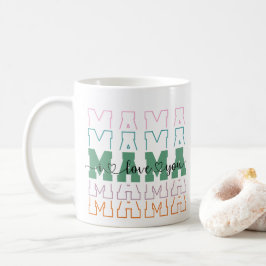 Taza De Café Mama Pattern Happy Mothers Day