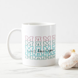 Taza De Café Mama Pattern Modern Mom Kids nombra el Día de la M