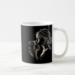 Taza De Café Mamá perro boxer adorable amante del boxer día de