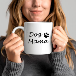Taza De Café Mamá Perro - Cita para Amantes de Perros Negros y