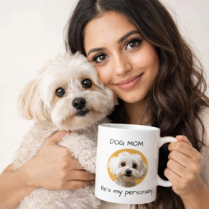 Taza De Café Mamá Perro Es Mi Personalidad Diseño de Perro Lind