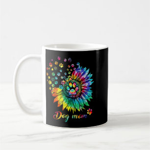 Taza De Café Mamá Perro Espiral Huellas de Patas de Perro Tie D