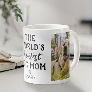 Taza De Café Mamá Perro Más Grande del Mundo Foto Personalizada