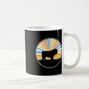 Taza De Café - Mamá Perro Papá Perro Mascota Atardecer Retro