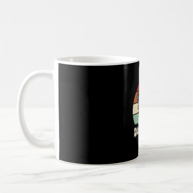 Taza De Café Mamá Perro Retro Vector Bulldog (Izquierda)