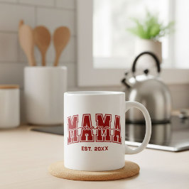 Taza De Café Mamá Personalizada Año de Fundación Personalizada