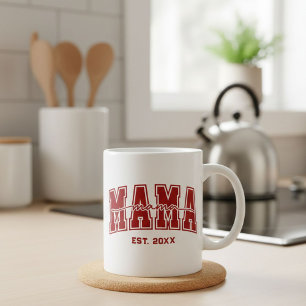 Taza De Café Mamá Personalizada Año de Fundación Personalizada